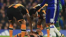 Футболист на Хъл Сити със счупен череп след мача с Челси