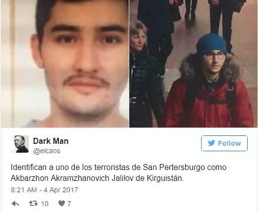Нападателят от петербургското метро бил изгонен от Турция