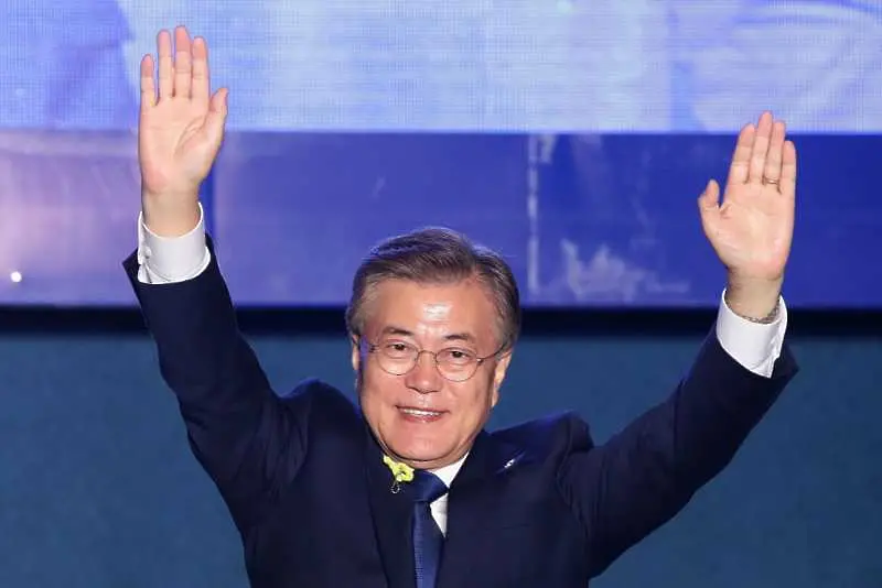Правозащитник стана президент на Южна Корея 