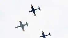 Бойната авиация с тренировъчни полети над София за 6 май 