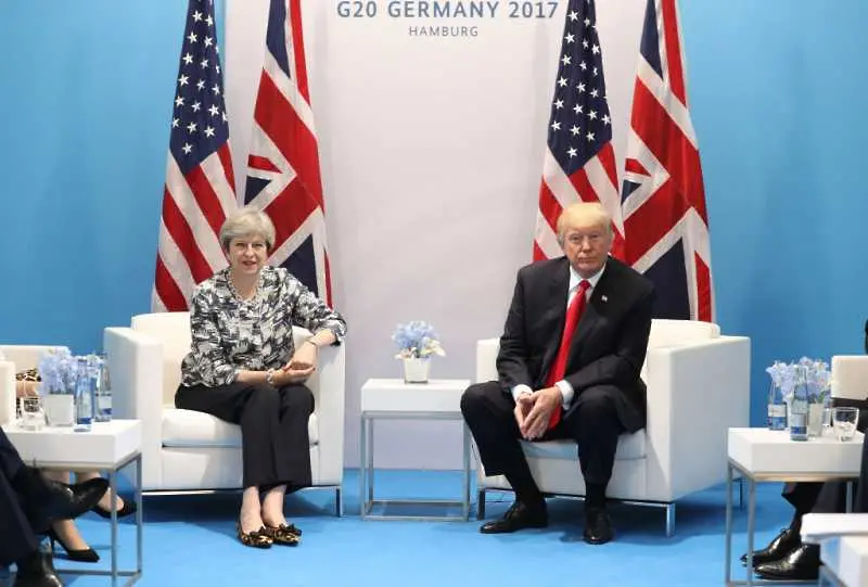 Тръмп: Очаквам мощна търговска сделка с Великобритания