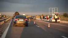 Верижна катастрофа блокира движението на пътя Созопол – Бургас