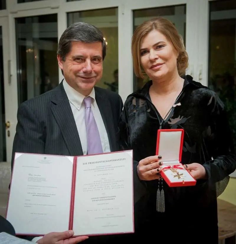 Българка получи Златен знак за заслуги към Република Австрия