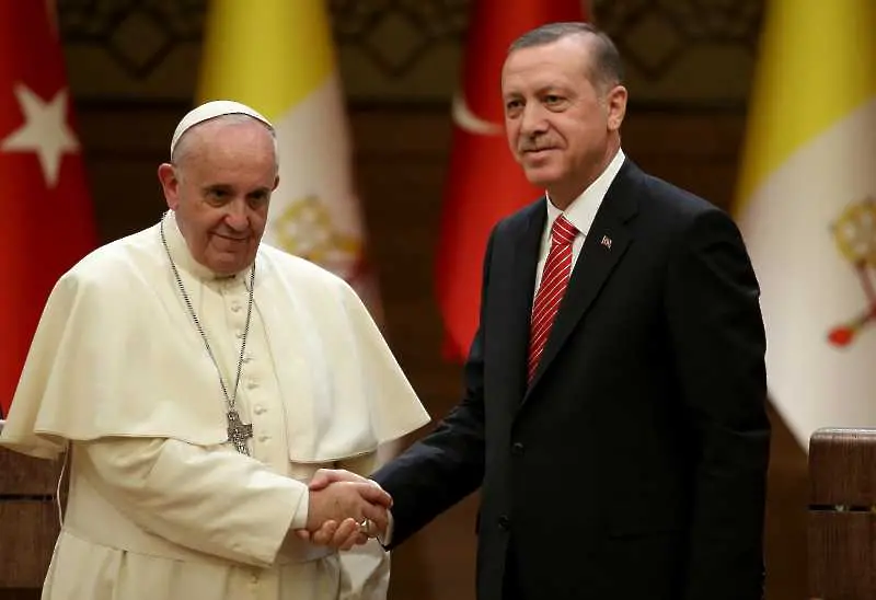 Турският президент на визита във Ватикана
