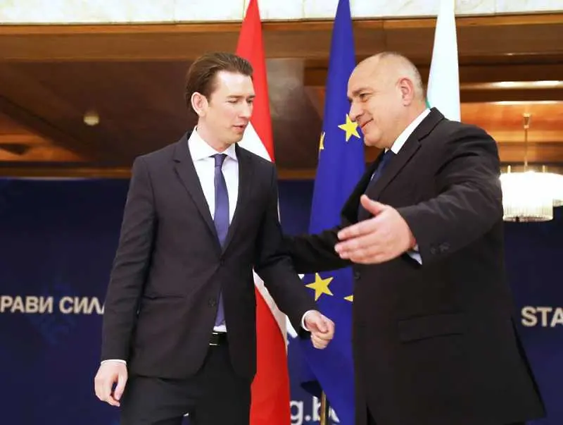Борисов посрещна австрийския канцлер Себастиан Курц (снимки)