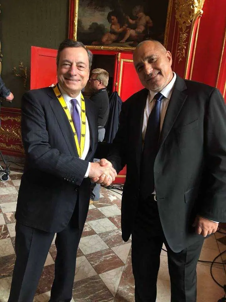 Премиерът Борисов се срещна с управителя на Европейската централна банка Марио Драги 