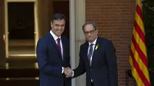 Първа среща между испанския премиер Педро Санчес и каталунския лидер Ким Тора