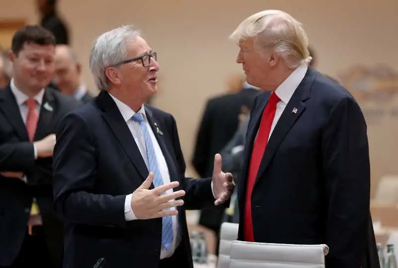 Тръмп няма големи очаквания за търговските преговори с Юнкер