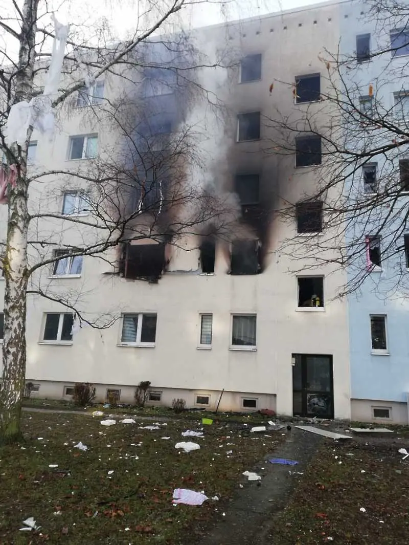 Експлозия в жилищен блок в Германия. Има жертва, най-малко 25 са ранени