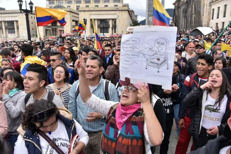 Седми ден на протести в Колумбия