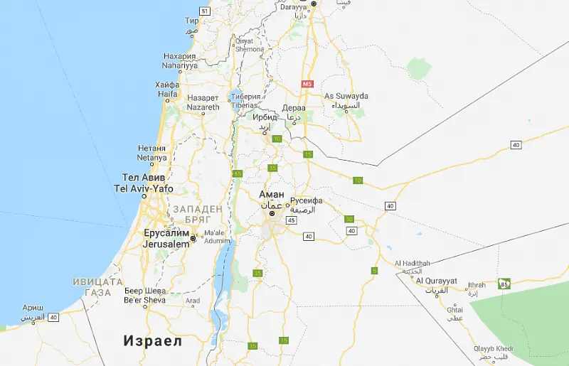 Палестина изчезна от Google Maps