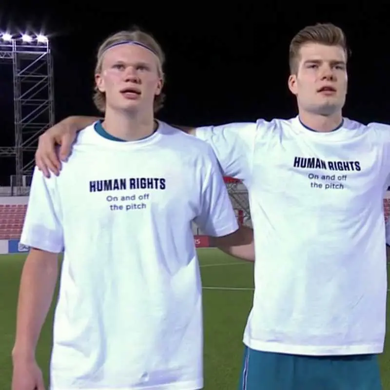Футболистите на Норвегия протестираха срещу нарушенията на човешките права в Катар