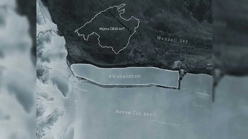 Най-големият айсберг в света се откъсна от Антарктида