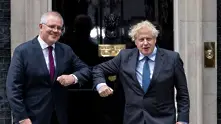 Великобритания и Австралия договориха сделка за свободна търговия