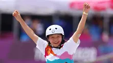 13-годишна японка грабна златото в женския скейтбод на Олимпиадата