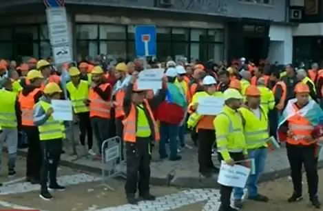 Пътностроителните фирми на протест заради неразплатени средства