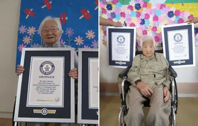 Нов рекорд: Най-възрастните близначки в света са на 107 години
