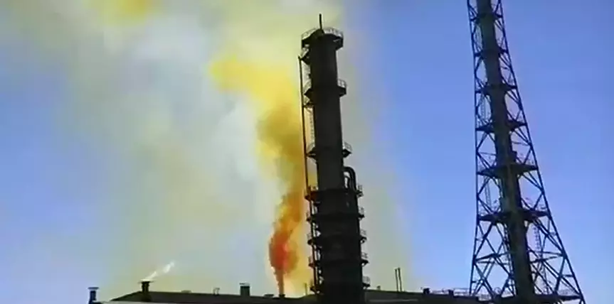 Авария в торовия завод в Димитровград, оранжев дим се издигна над града