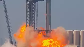 Ракета на SpaceX се запали по време на тестове
