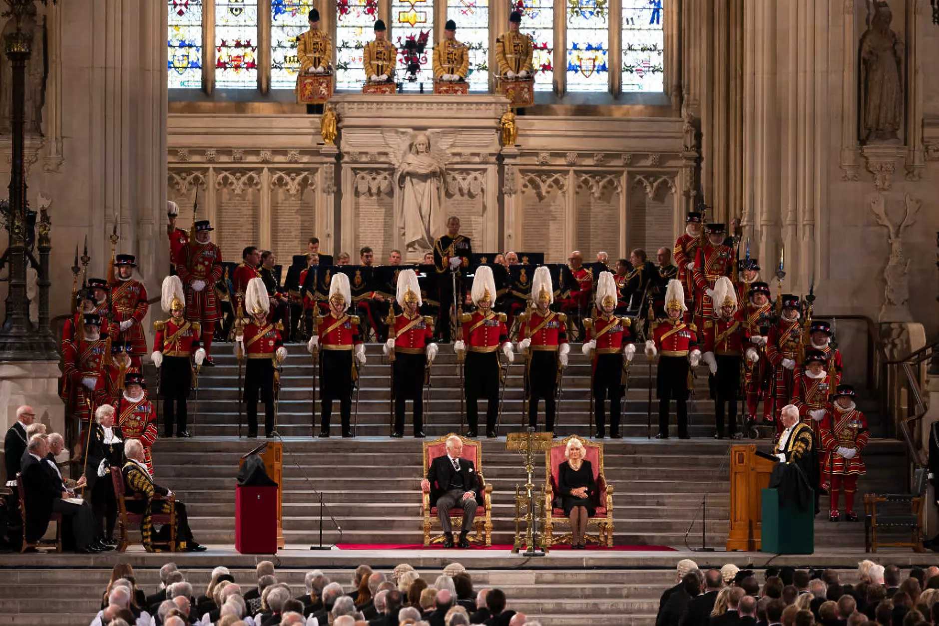 Крал Чарлз Трети за първи път говори в британския парламент в качеството си на монарх