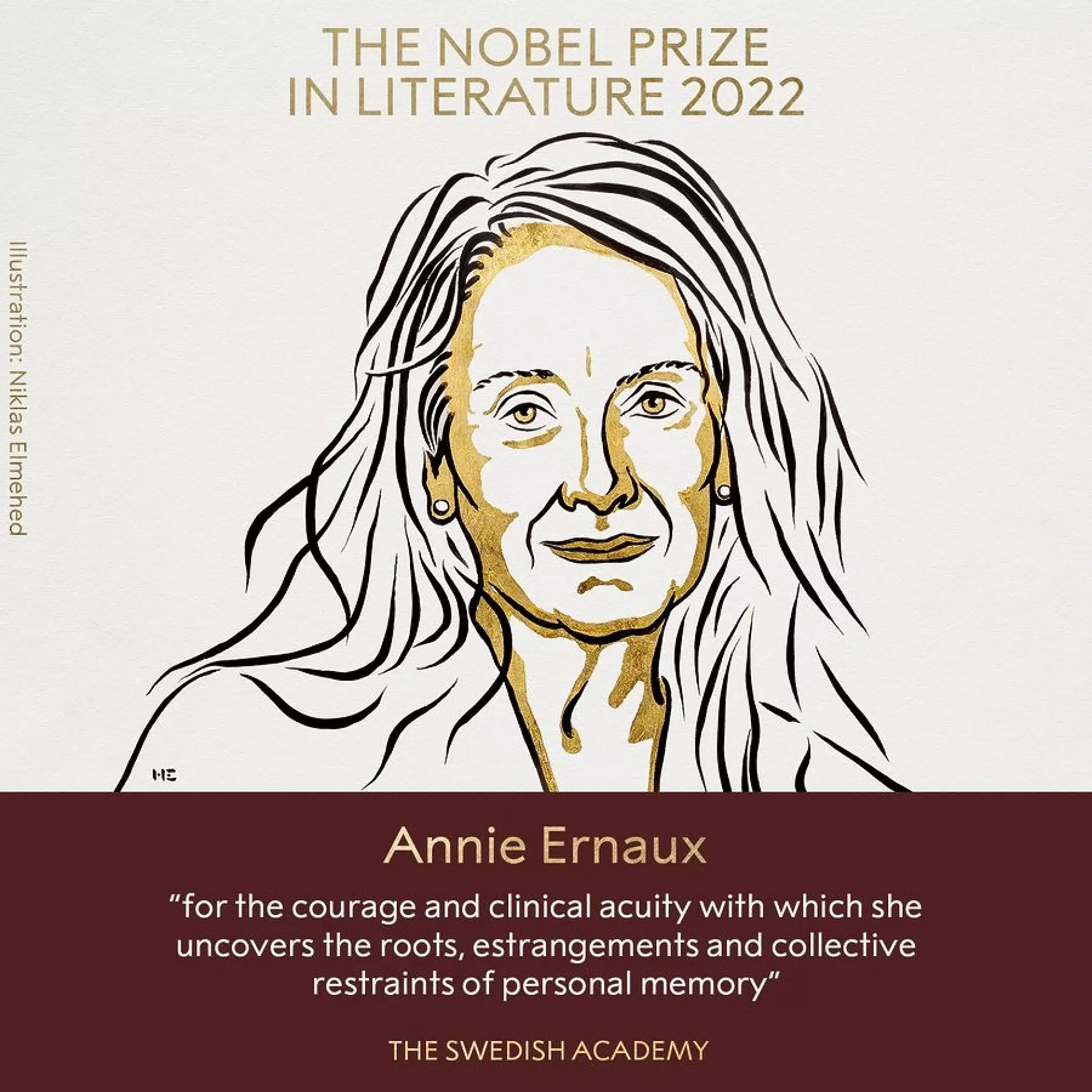 Френската писателка Ани Ерно получи Нобелова награда за литература