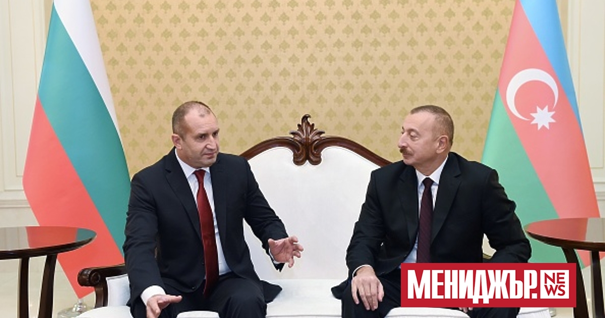 Президентът Румен Радев е представил на азерския си колега Илхам