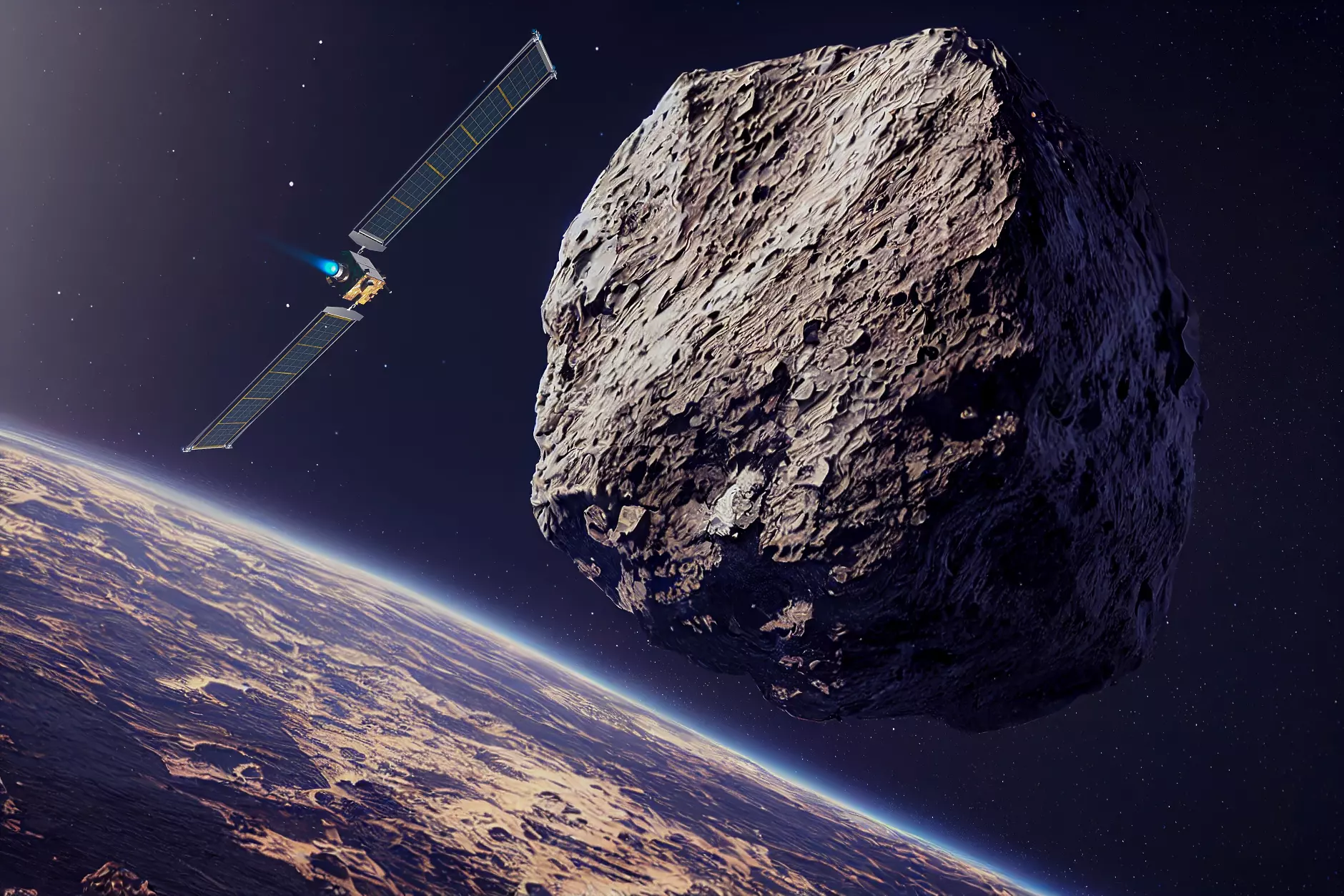 Удареният от сондата на НАСА  астероид се носи с опашка от отломки  10 000 км