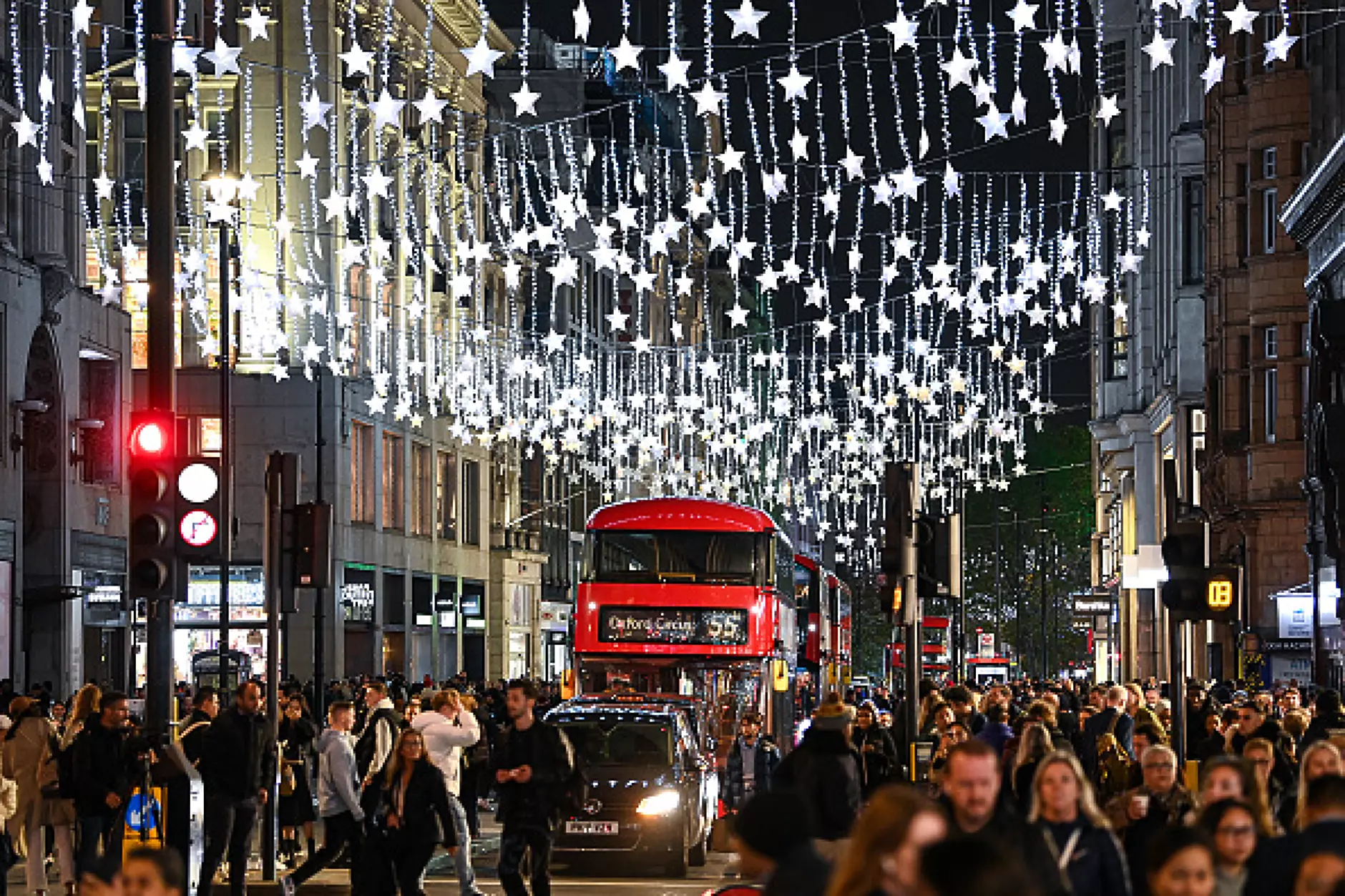 Окфорд стрийт в Лондон грейна на 2 ноември. Снимка: Getty Images