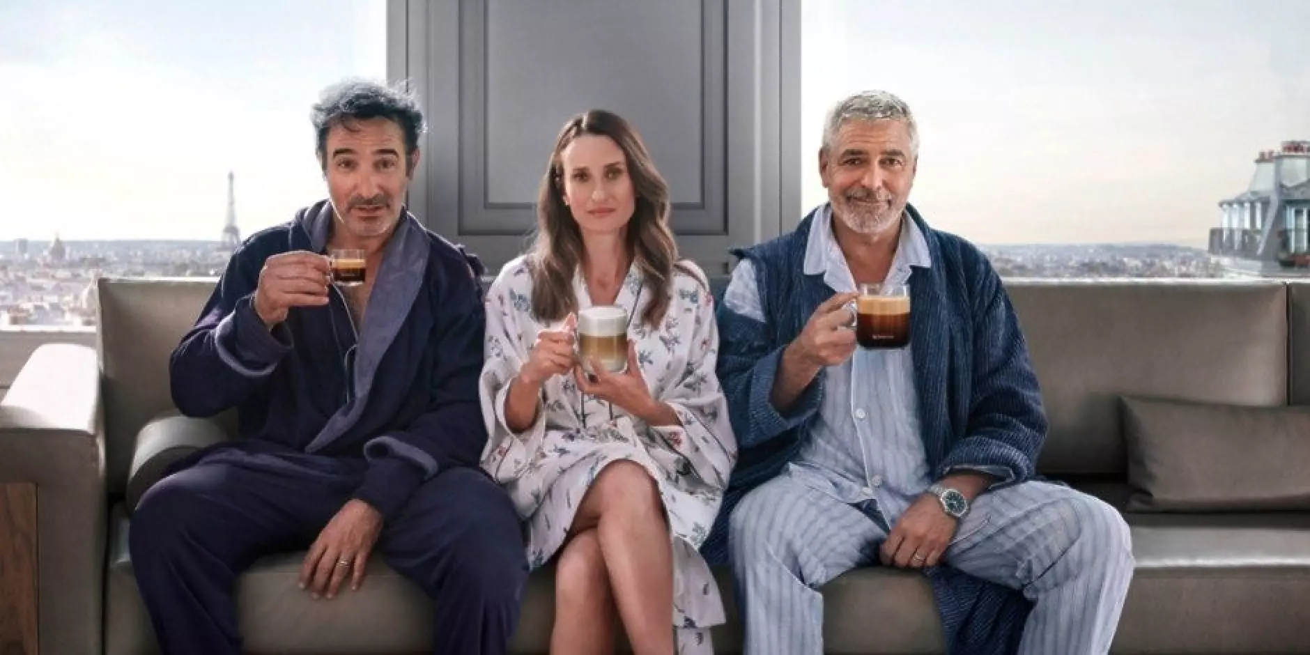 Nespresso събира Джордж Клуни и Жан Дюжарден на екран в нова екшън-комедия