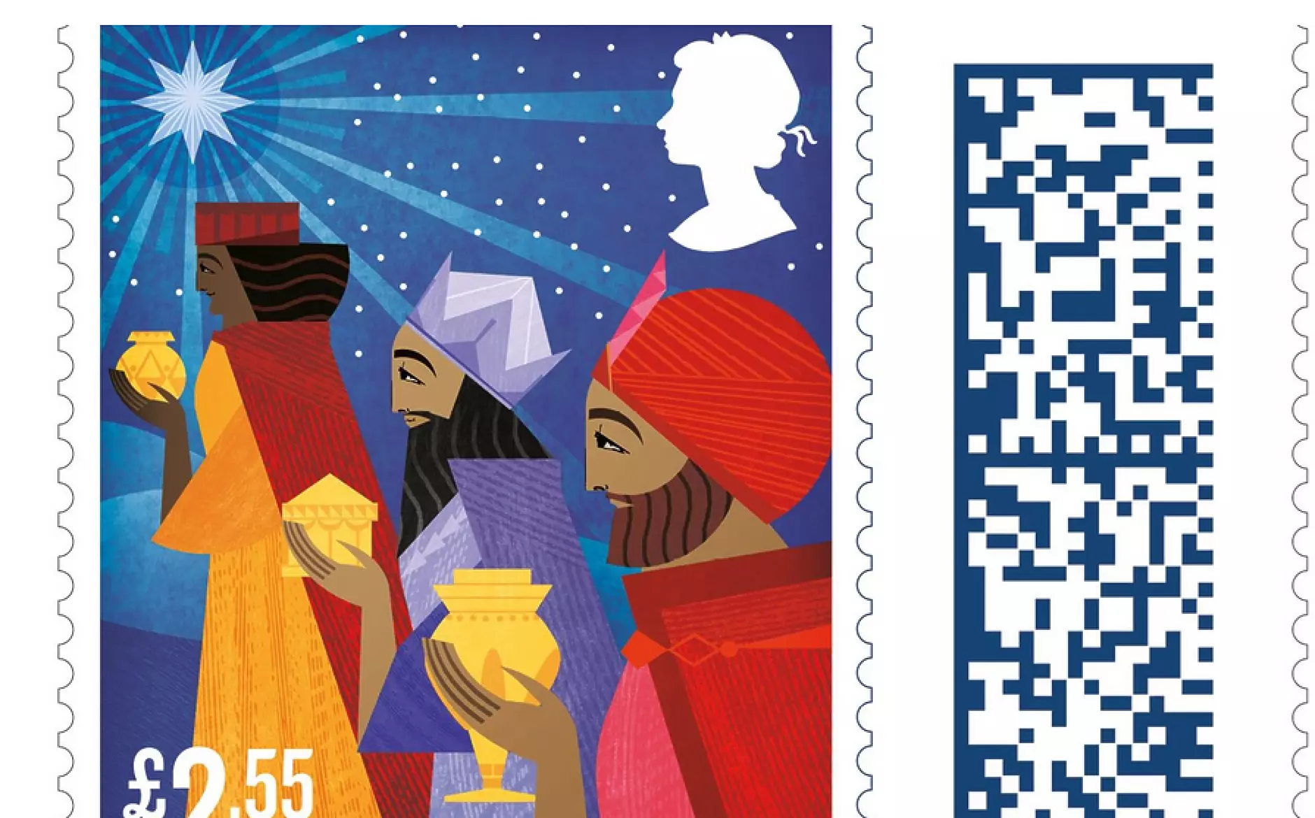 Британската кралска поща пуска коледни марки със силуета на Елизабет II за последен път