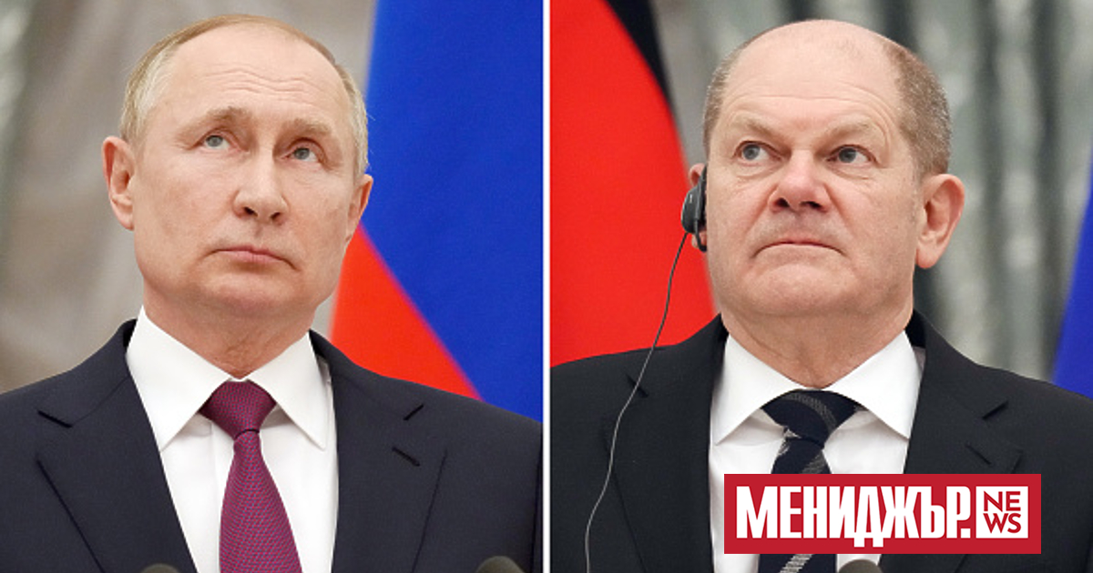 Руският президент Владимир Путин и германският канцлер Олаф Шолц проведоха