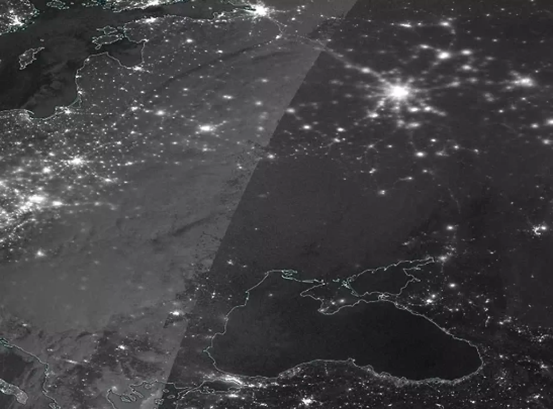 НАСА показа сателитна снимка на Украйна без ток