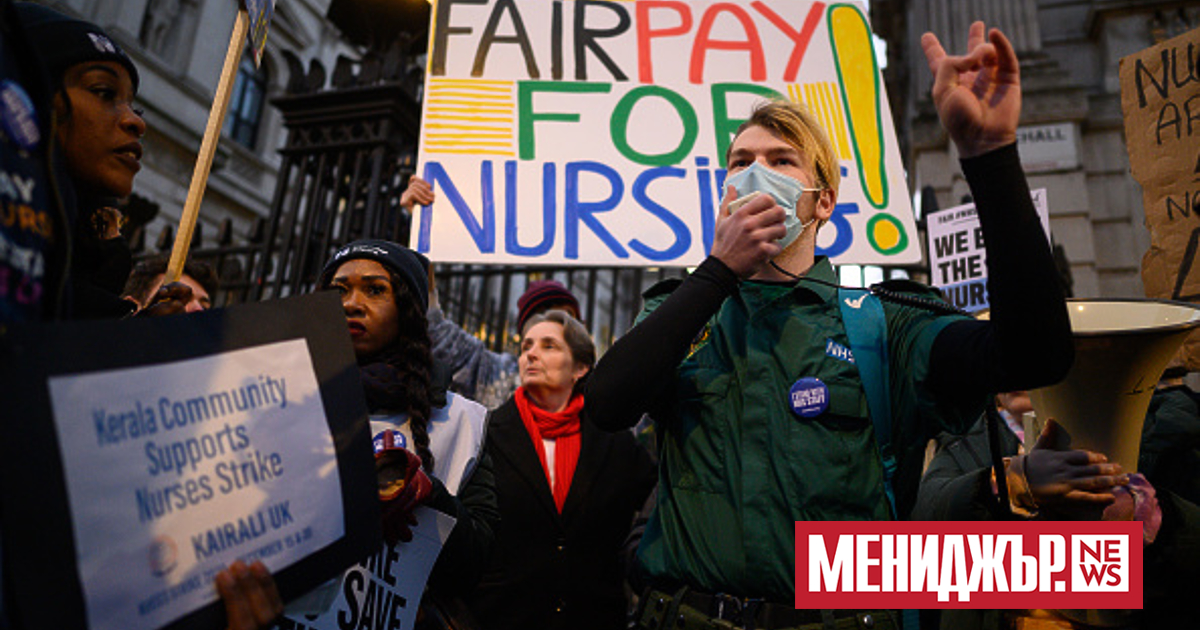 Медицинските сестри в Англия стачкуват днес и утре. Една на