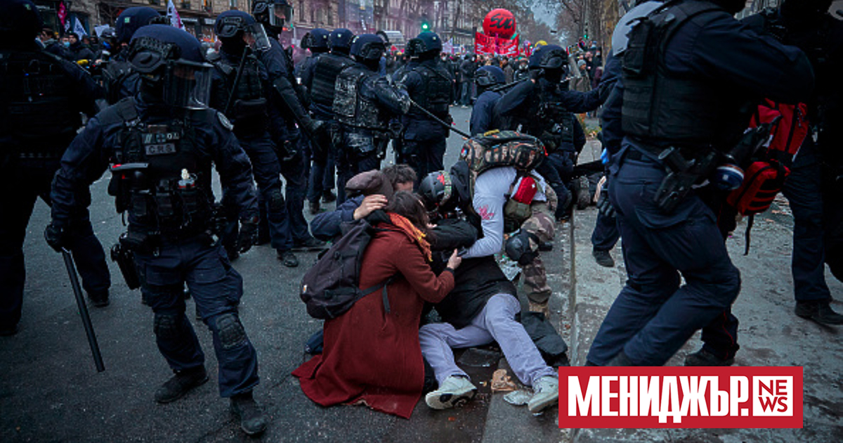 Франция продължава бунта срещу пенсионната реформа с 11-а поред национална стачка.