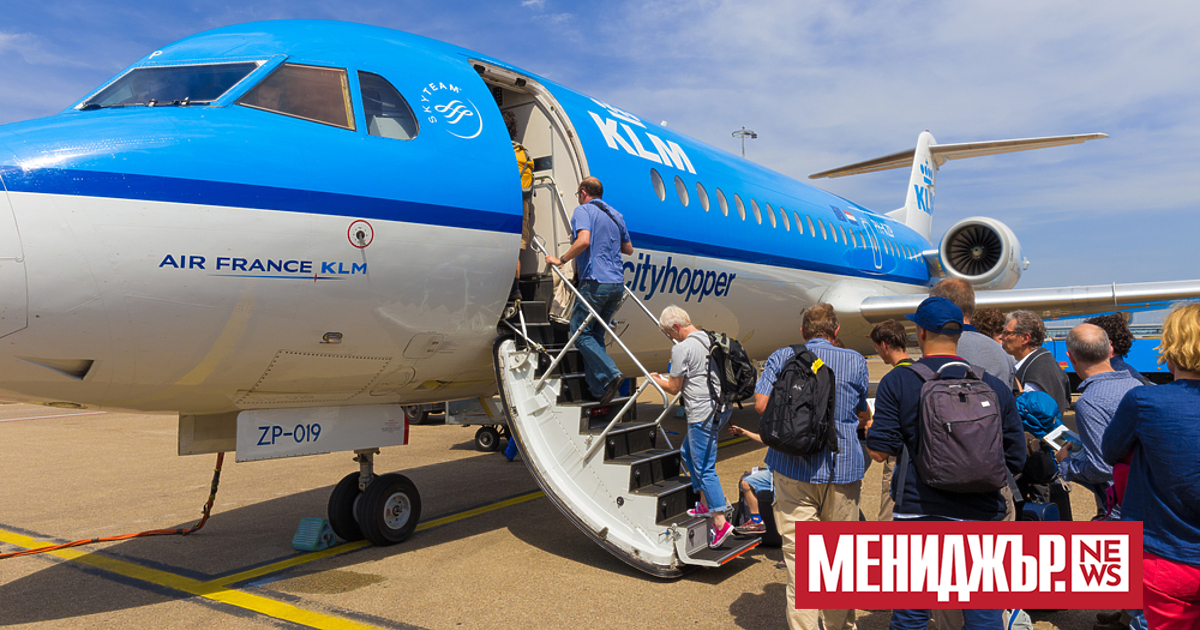 Броят на пътниците, превозени от  френско-холандската авиокомпания Air France-KLM през