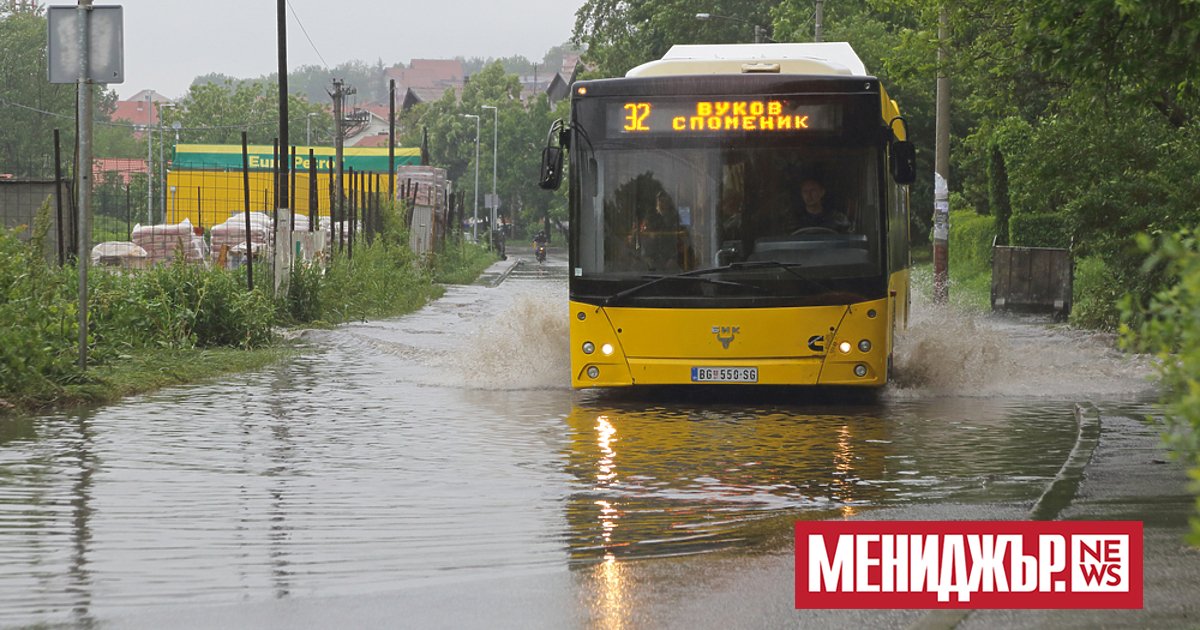 В 26 сръбски града е въведено извънредно положение заради проливни