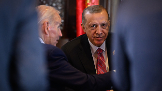 Турският президент Реджеп Тайип Ердоган и президентът на САЩ Джо