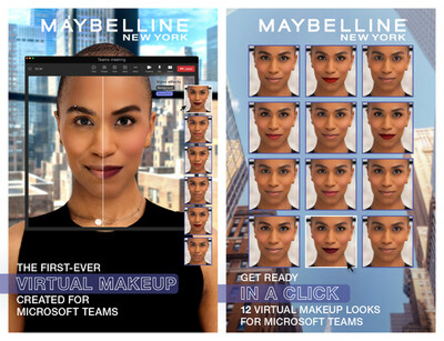 Макиаж само с един клик: Microsoft и Maybelline пуснаха виртуален грим в Teams