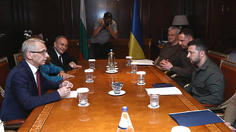 Украинският президент Володимир Зеленски и премиерът на България проф Николай