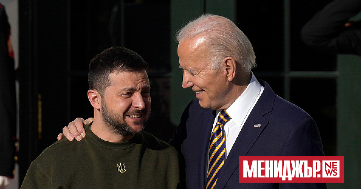 Президентът на САЩ Джо Байдън в телефонен разговор с украинския