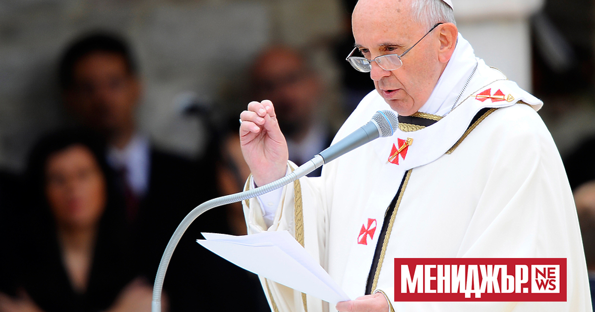 В неделя папа Франциск изпрати поздрави до Китай, като нарече