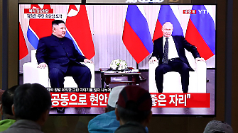 Среща между руския президент Владимир Путин и севернокорейския лидер Ким