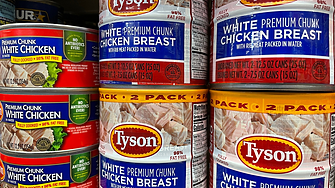 Американската Tyson Foods изтегля  близо 14 хил. тона пилешки хапки заради открити метални парчета