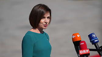 Кучето на молдовската президентка Мая Санду на снимката пренебрегна протокола