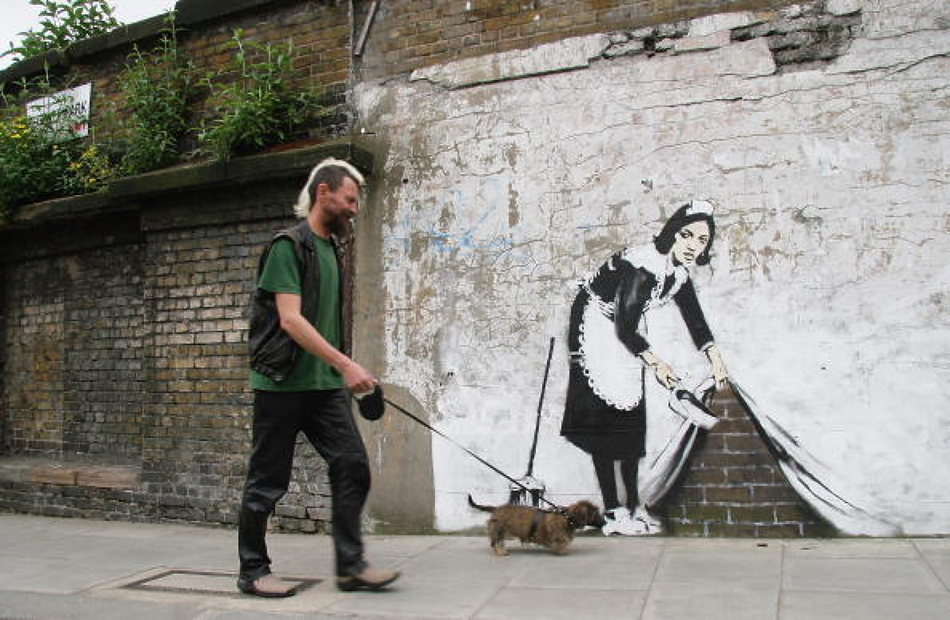 Полицията в Лондон задържа заподозрян за кражба на творба на уличния художик Банкси
