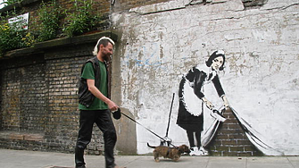 Полицията в Лондон задържа заподозрян за кражба на творба на уличния художик Банкси