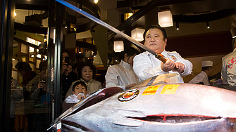 Гигантска риба тон беше продадена за 788 000 долара на търг в Токио