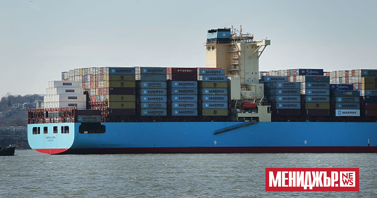 Датската мореплавателна компания Maersk обяви, че е планирала няколко десетки