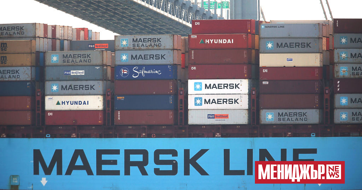 Компанията Maersk обяви, че част от товарните й кораби няма да