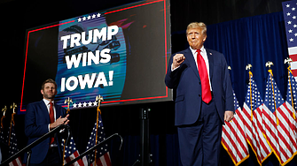Тръмп с убедителна победа на първичните избори в Айова. Десантис и Хейли в битка за второто място